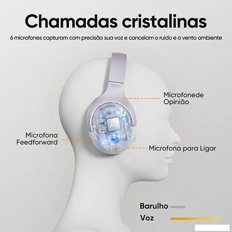 Наушники QCY H3 (сиреневый)