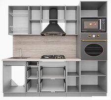 Готовая кухня Интерлиния Мила Деко 2.3 (индиго/индиго/опал светлый) Готовая кухня Интерлиния Мила Деко 2.3 (индиго/индиго/опал светлый)