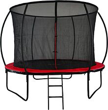 Батут GoUP Luxury 8FT (с сеткой и лестницей, красный)
