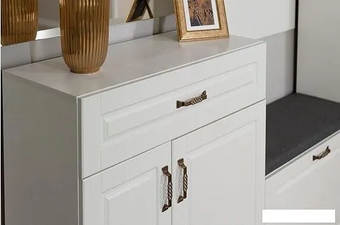 Тумба Империал Лацио 2д 1ящ (белое дерево/ручка бронза)