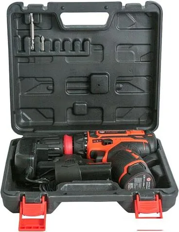 Дрель-шуруповерт Калибр ДА-12-2 (с 2-мя АКБ, кейс)