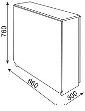 Стол-книга Rinner прямой (ясень шимо темный)