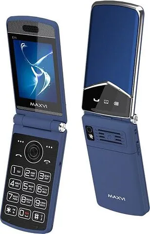 Кнопочный телефон Maxvi E11 (темно-синий)