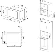 Микроволновая печь Smeg FMI025B3