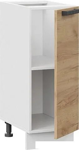 Шкаф напольный Трия Детройт 1Н3 (белый/дуб крафт золотой)