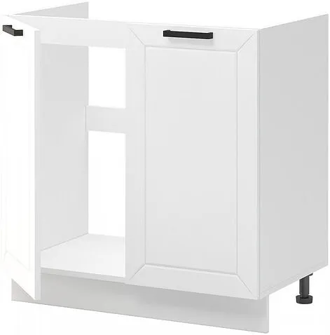 Шкаф напольный Mio Tesoro Альфа ШНМ 800 (белый/холст белый)