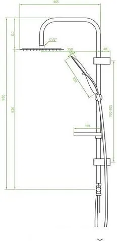 Душевая система Laveo Fino PL2 20OX