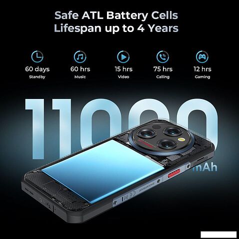 Смартфон Oukitel WP35 8GB/256GB (серый)