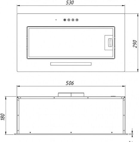 Кухонная вытяжка YOUQ Miyu BI 1080 P 53 BL (черный)