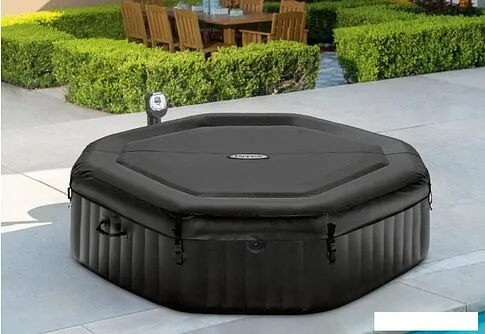 Надувной бассейн Intex Jet & Bubble Deluxe 28462 (218x71) с джакузи