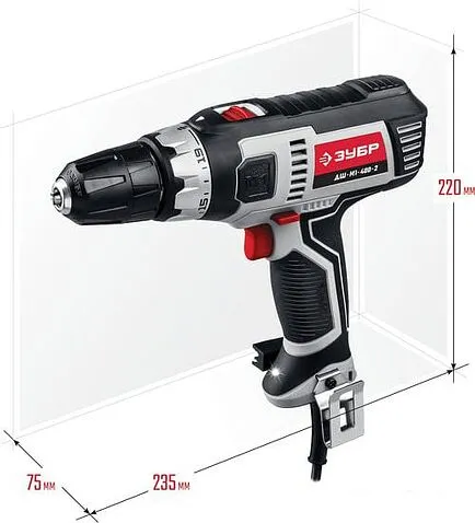 Шуруповерт Зубр ДШ-М1-400-2
