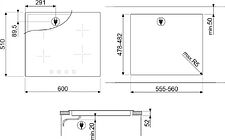 Варочная панель Smeg SI364BM Варочная панель Smeg SI364BM