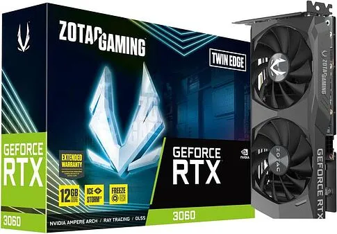 Видеокарта ZOTAC GeForce RTX 3060 Twin Edge 12GB GDDR6 ZT-A30600E-10M