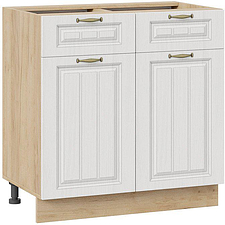 Шкаф напольный Трия Лина 1Н8Я1 (дуб крафт золотой/белый)