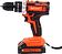 Ударная дрель-шуруповерт KingQueen KQ-101k (с 2-мя АКБ, кейс)