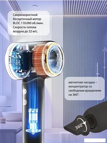 Фен Vivaris VB H8B (синий)