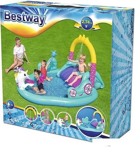 Надувной бассейн Bestway Волшебный единорог (274x198x137)