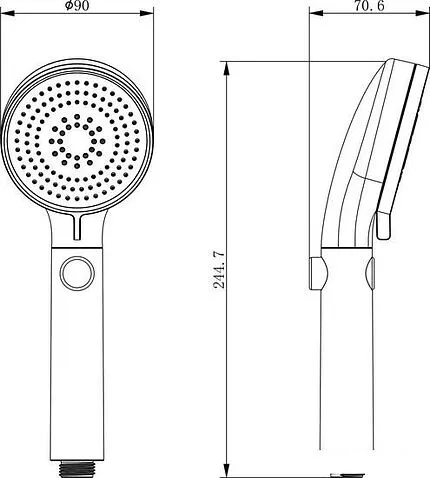 Душевая лейка Lemark LM0818CW