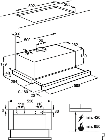 Кухонная вытяжка Electrolux LFP216S