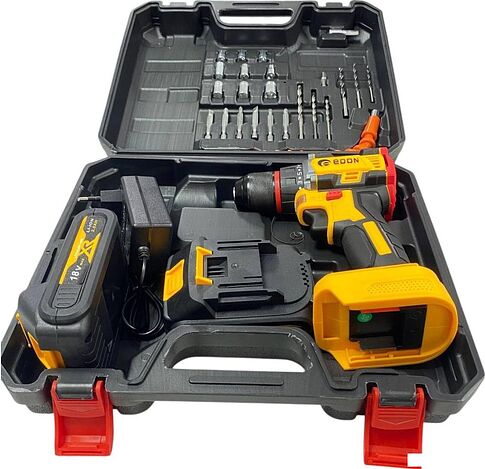 Дрель-шуруповерт Edon Pro AD-18BL (с 2-мя АКБ, кейс)