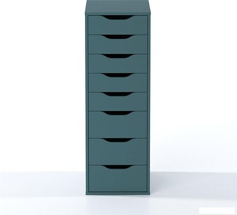 Комод Mio Tesoro Ингар 8 (серый/бирюзовый)