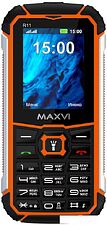 Кнопочный телефон Maxvi R11 (оранжевый)