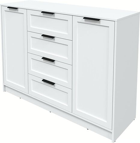 Тумба Интерлиния Концепт Тренд КТ-Т140 (белый платинум/белый)