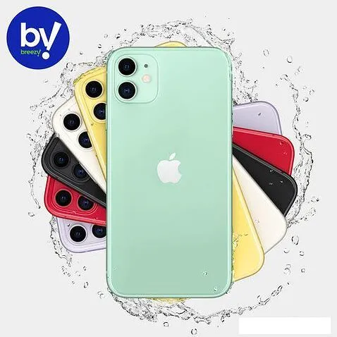 Смартфон Apple iPhone 11 64GB Воcстановленный by Breezy, грейд A (зеленый)