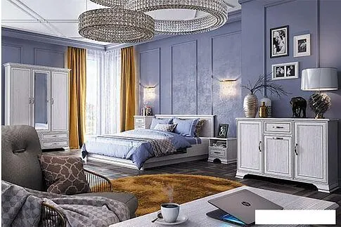 Тумба Anrex Tiffany 3D1S Вудлайн Кремовый