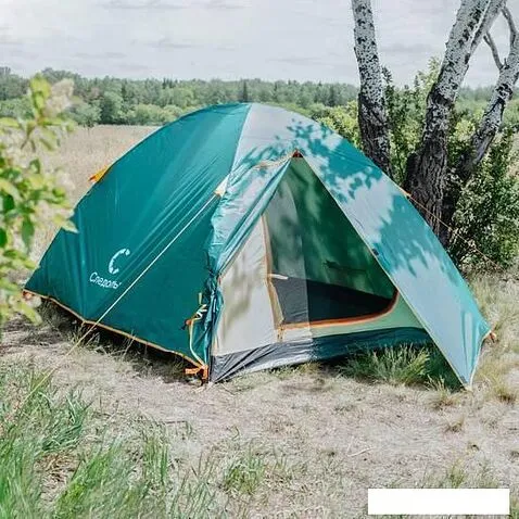 Треккинговая палатка Следопыт Venta 3 (зеленый)