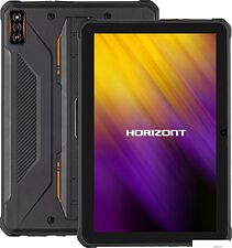 Планшет Horizont H-Tab 1 Shield 6GB/256GB LTE (черный/оранжевый)