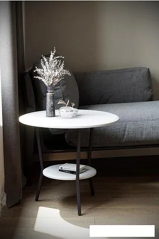 Журнальный столик Калифорния мебель Шот (белый)