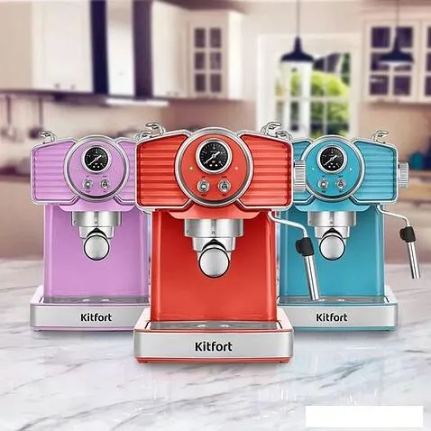 Рожковая кофеварка Kitfort KT-7125-1