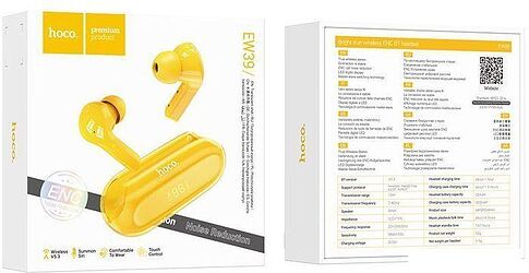 Наушники Hoco EW39 (желтый)