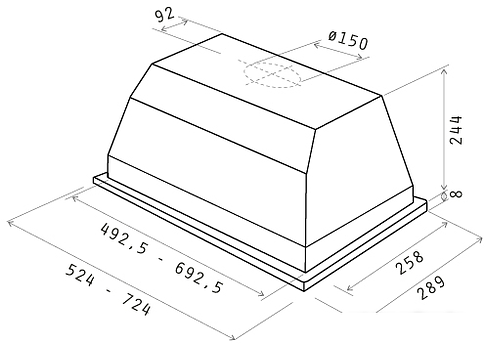 Кухонная вытяжка Elica ELIBLOC HT GR A/80