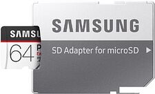 Карта памяти Samsung PRO Endurance microSDXC 64GB + адаптер