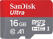 Карта памяти SanDisk Ultra SDSQUAR-016G-GN6MA microSDHC 16GB (с адаптером)