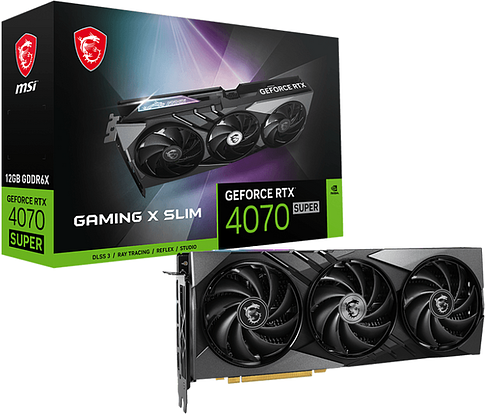 Видеокарта MSI GeForce RTX 4070 Super 12G Gaming X Slim