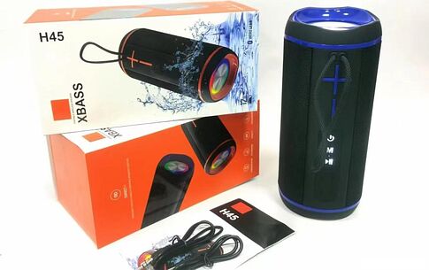 Беспроводная колонка Bseng H45 (черный/синий)