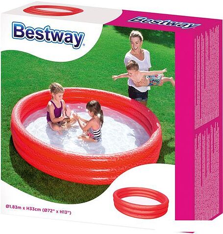 Надувной бассейн Bestway 51027 (183х33) (красный)