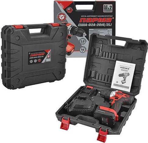 Дрель-шуруповерт Парма ДША-02А-2016/2Li 02.021.00010