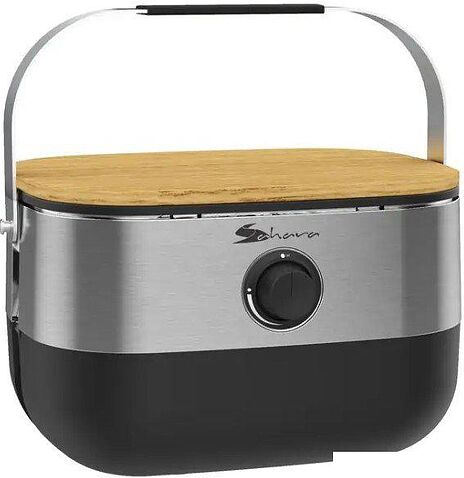 Портативный газовый гриль Sahara Mini BBQ (серебристый)
