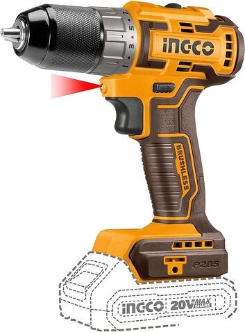 Ударная дрель-шуруповерт Ingco CIDLI20508 (с 2-мя АКБ, кейс)