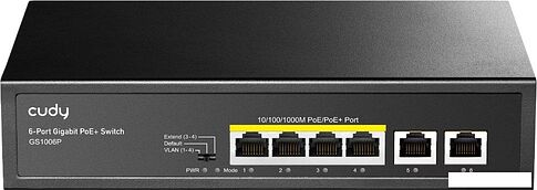 Неуправляемый коммутатор Cudy GS1006P 2.0