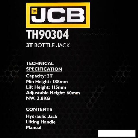 Бутылочный домкрат JCB TH90304 (3т)