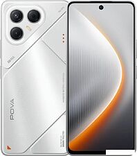 Телефон Tecno Pova 7 5G 8GB/128GB (волшебный серебристый)