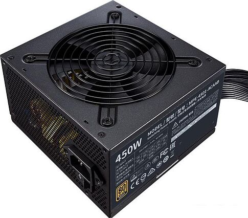 Блок питания Cooler Master MWE 450 Bronze V2 MPE-4501-ACAAB-EU