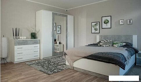 Комод Империал Аврора (белый-ателье светлый)