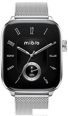 Умные часы Mibro Fit (серебристый, со стальным ремешком)
