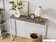 Консольный стол LoftyHome Мальборк 1627936 (смоук, с белым основанием)